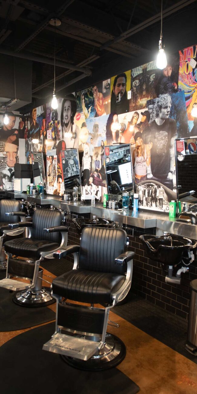 Floyd's Barbershop Interior barber area