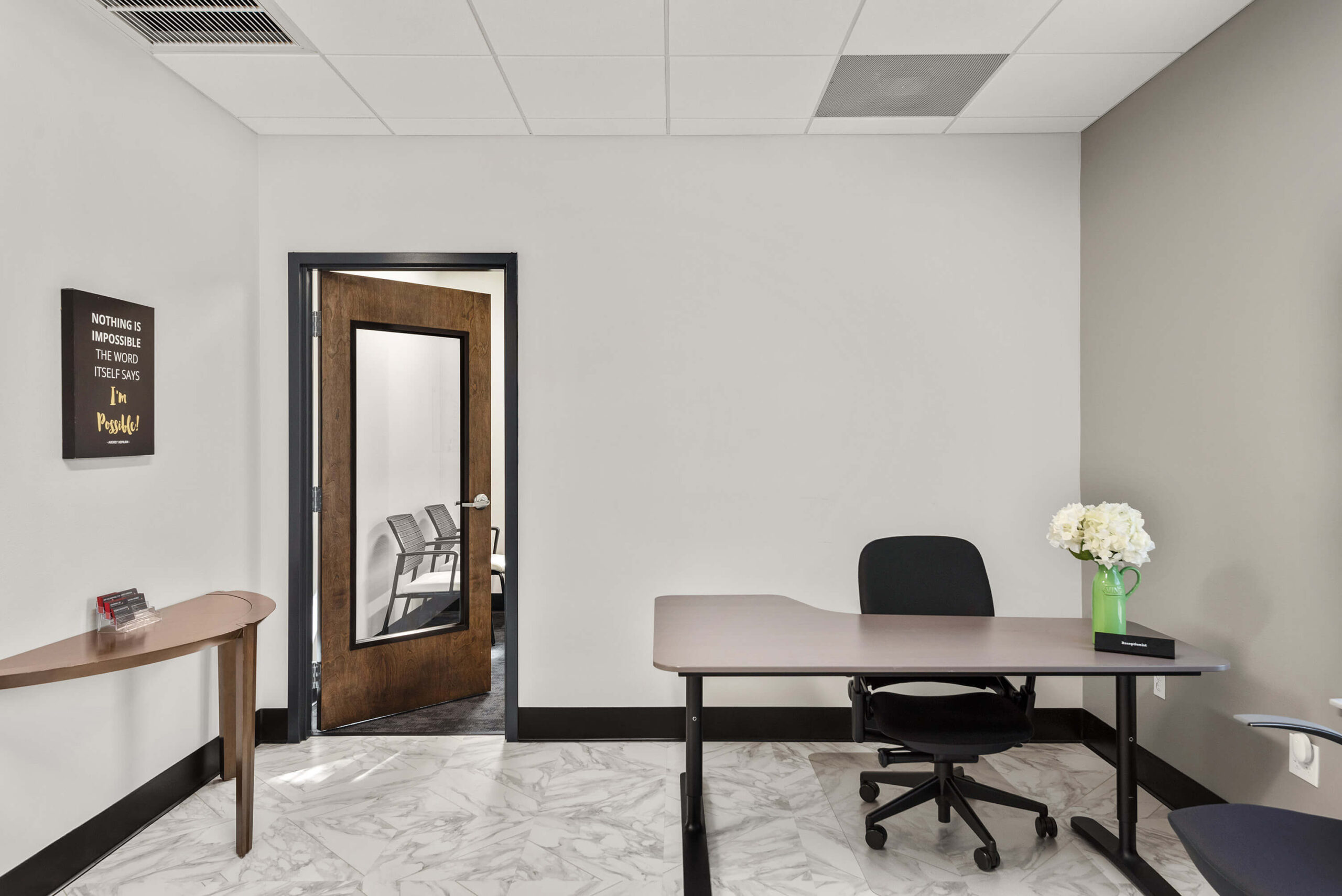 Forward Law Office private office with glass door